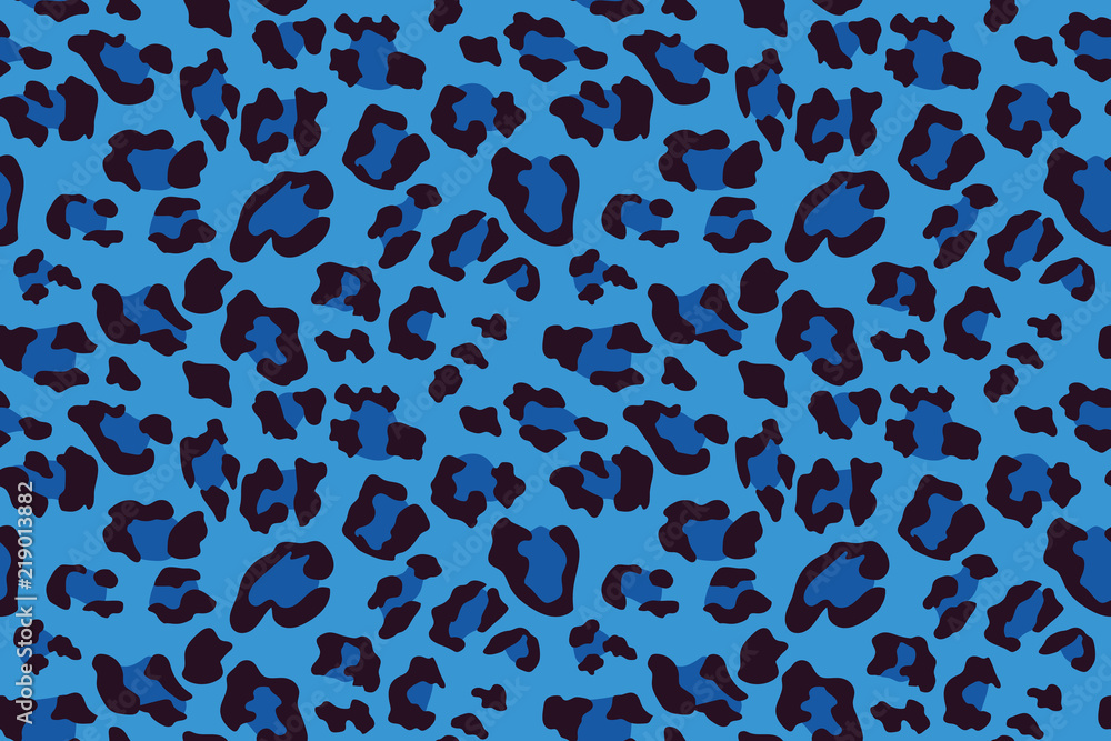 Printable Leapord Patterns Blue