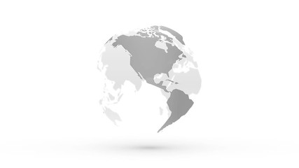 Wall Mural - abstract gray globe planet earth