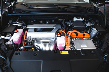 Wall Mural - close-up of a car engine