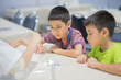 © wckiw - Students in the science class test reaction of an Acid and Carbonate