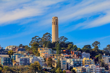 Famous Coit Tower in San Francisco California