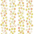 Vector organic seamless abstract background, simple geometric motif, freehand doodles pattern.