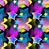 Fototapeta  - Abstract geometrical seamless rough grunge pattern, modern design template.