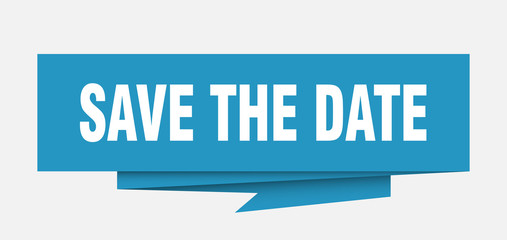 Wall Mural - save the date