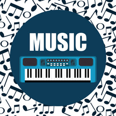 Poster - synthesizer musical instrument icon