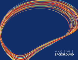 Leinwandbilder - Pattern with thin strips color frame. Vector