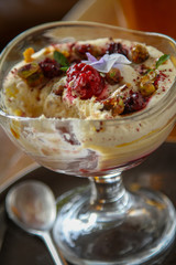 Poster - traditional English trifle dessert