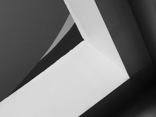 Aufkleber - Abstract background architecture lines. modern architecture detail. Refined fragment of contemporary office interior / public building.