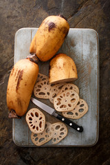 Poster - preparing lotus root vegetable