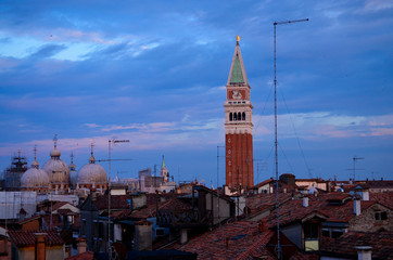 Sunset over the roofs