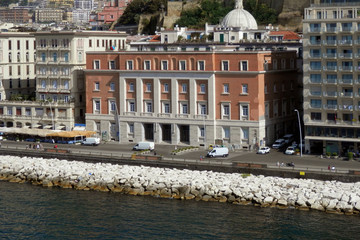 Canvas Print - Napoli borgo marinari santa lucia