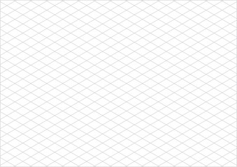 isometric grid paper a4 landscape vector

