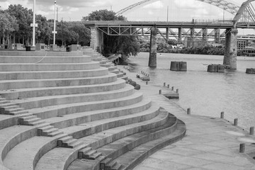 Cincinnati riverfront sawyer point