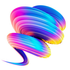 Fototapeta spirala obraz 3d fiołek
