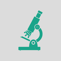 Poster - School microscope icon