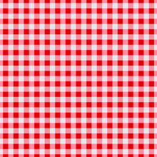 The Tablecloth Is A Red White Cage