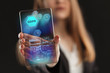 © Egor - The concept of business, technology, the Internet and the network. A young entrepreneur working on a virtual screen of the future and sees the inscription: GDPR