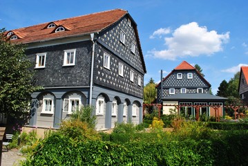 Wall Mural - Domy łużyckie