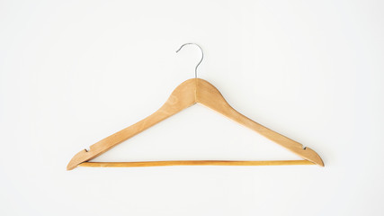 Canvas Print - Empty wooden hangers for clothes