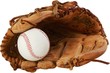 © BillionPhotos.com - Baseball glove with a ball in it - isolated image