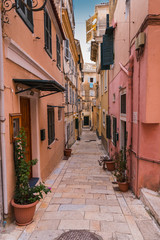 Naklejka na meble Old town in Corfu, Greece
