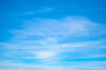 Wall Mural - copy space summer blue sky and white cloud abstract background.