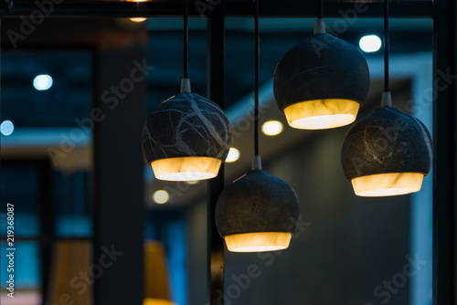 Beautiful Modern Marble Cut With Texture Ceiling Lamp Interior