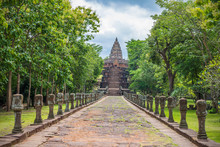 Phanom Rung Historical Park Built By Rock At Phanom Rung Mountain Buriram Province, Attractions In Thailand