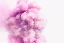 Pink Smoke Like Clouds Background.