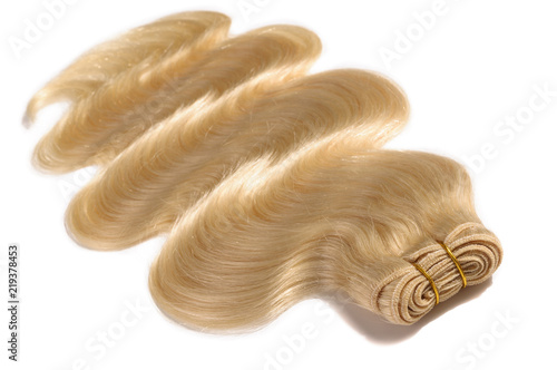 Body Wave Wavy Bleached Golden Blonde Human Hair Weaves Extensions