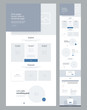 © vanderon - One page website design template for business. Landing page wireframe. Modern responsive design. Ux ui website: home, explore, features, ecommers, product, testimonials, call to action, faq, forms.