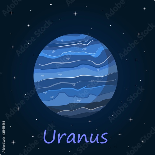 Fotografia Uranus is the seventh planet from the Sun