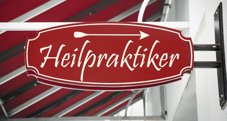 Wall Mural - Schild 312 - Heilpraktiker