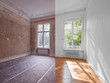 apartment room before and after restoration or refurbishment -  renovation concept
