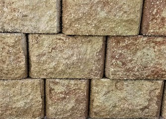 wall from stone bricks