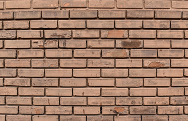  Old vintage brick wall textured or background.