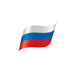 Russia flag, vector illustration