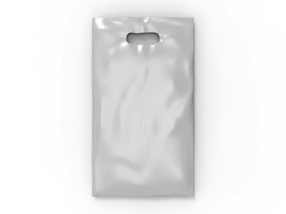 Wall Mural - Blank Patch Handle Carrier plastic bag for mock up design. 