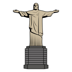 Wall Mural - color cristo religion statue history sculpture