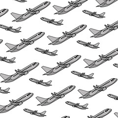 Canvas Print - color side travel airplane transport background