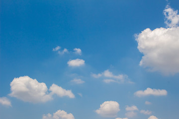 Sky and the white clouds are around.