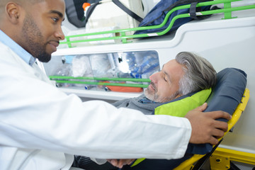 Wall Mural - talking to the patient