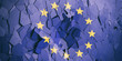 © Rawf8 - European Union flag on cracked wall background. 3d illustration