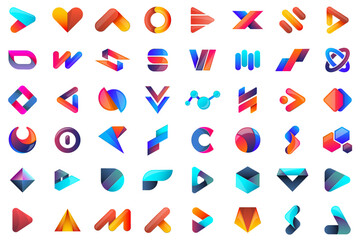 Modern Minimal Vector Logo for banner