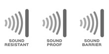 Sound Proof , Resistant , Barrier Vector / Icon