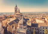 Fototapeta  - Cityscape with Basilica of Santa Maria Maggiore in Bergamo, Lombardy,  Italy