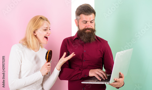 Professional Hairstylist Advice Tips Woman Brushing Hair Prepare