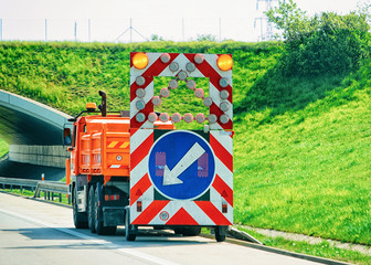 Sticker - Truck traffic sign road Europe Czech Republic