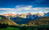 Fototapeta Fototapety góry  - Tatra mountains at sunset in Poland, Europe