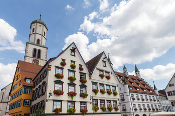 Canvas Print - biberach an der riss historic town germany